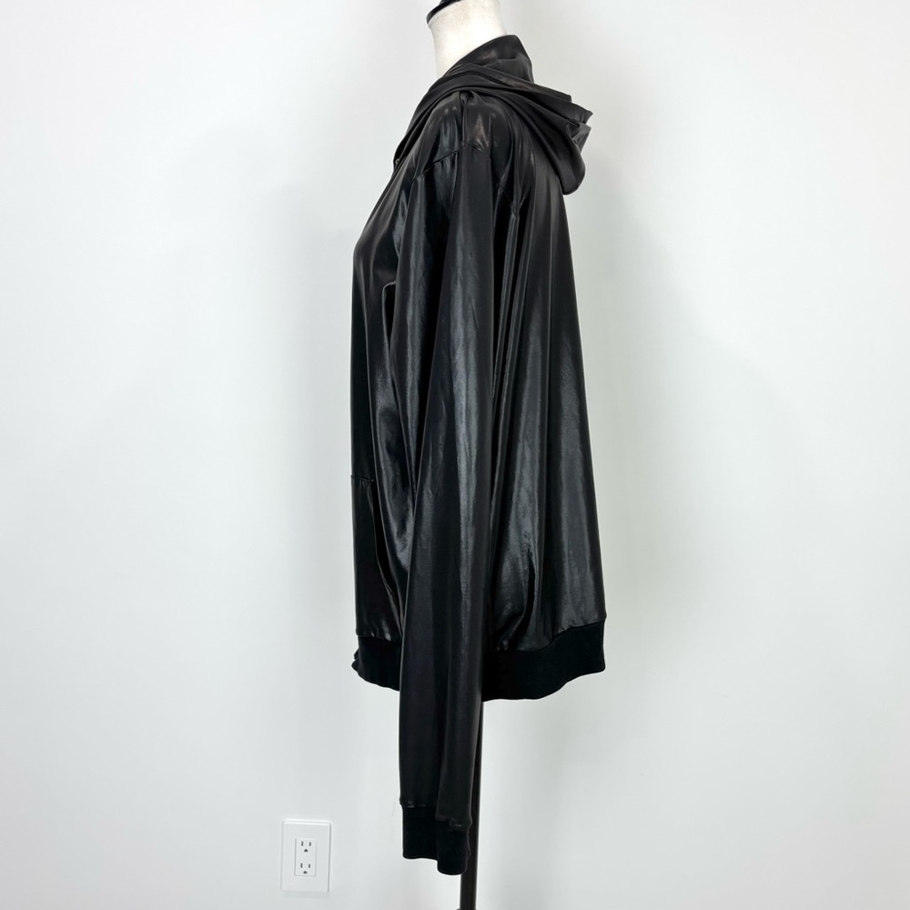American Apparel faux-leather hoodie - Picture 4 of 7